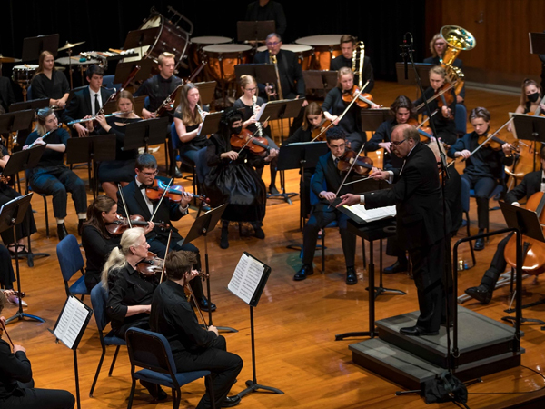 orchestra performance at the OLPAC