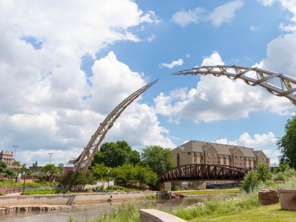 A picture of the arc, an art sculpture in Sioux Falls