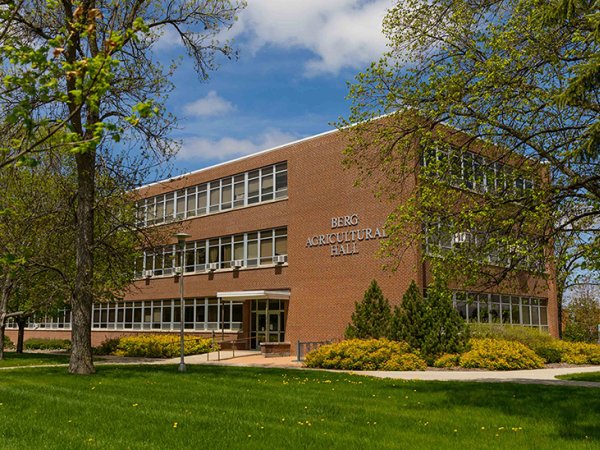 Exterior of Berg Agricultural Hall on the South Dakota State University campus.