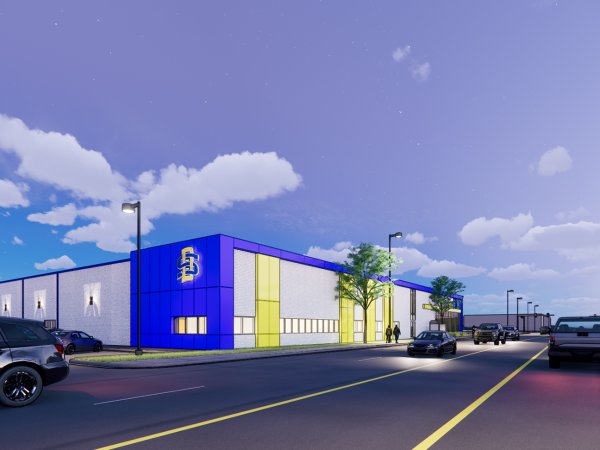 A rendering of the exterior of the SDSU Metro Center on Minnesota Avenue in Sioux Falls.