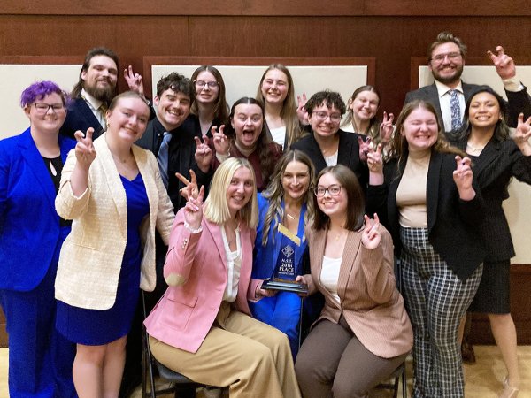 Jackrabbits Forensics claimed a 20th-place finish in the field of 60 teams at the American Forensic Association National Speech Tournament in April.