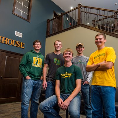 Farmhouse fraternity brothers