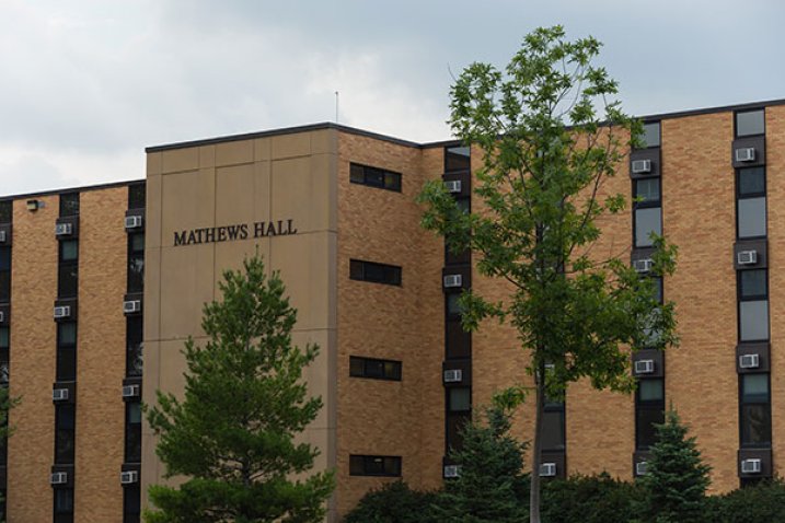 Front of Mathews Hall 