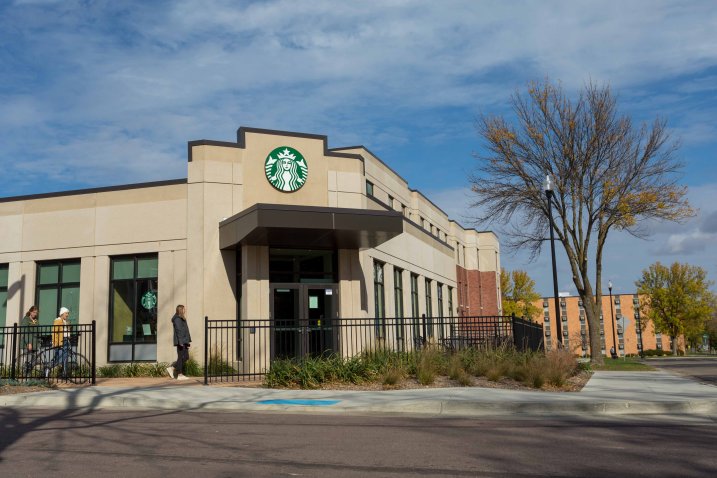 Starbucks Building Front Entrance