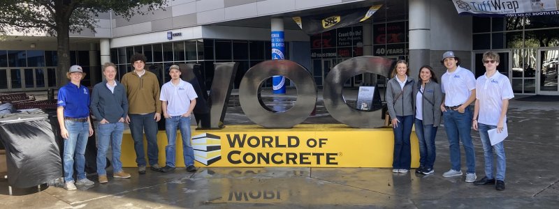 Concrete Industry Management students at World of Concrete. 