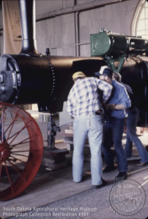 Case Steam Engine moving into its new home