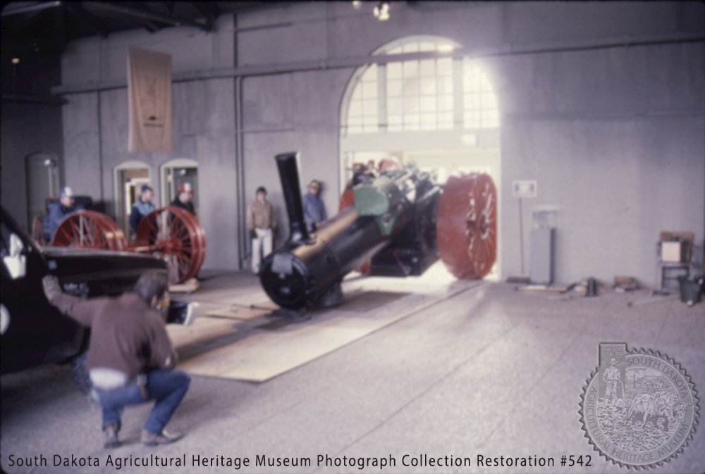 Case Steam Engine moving into its new home