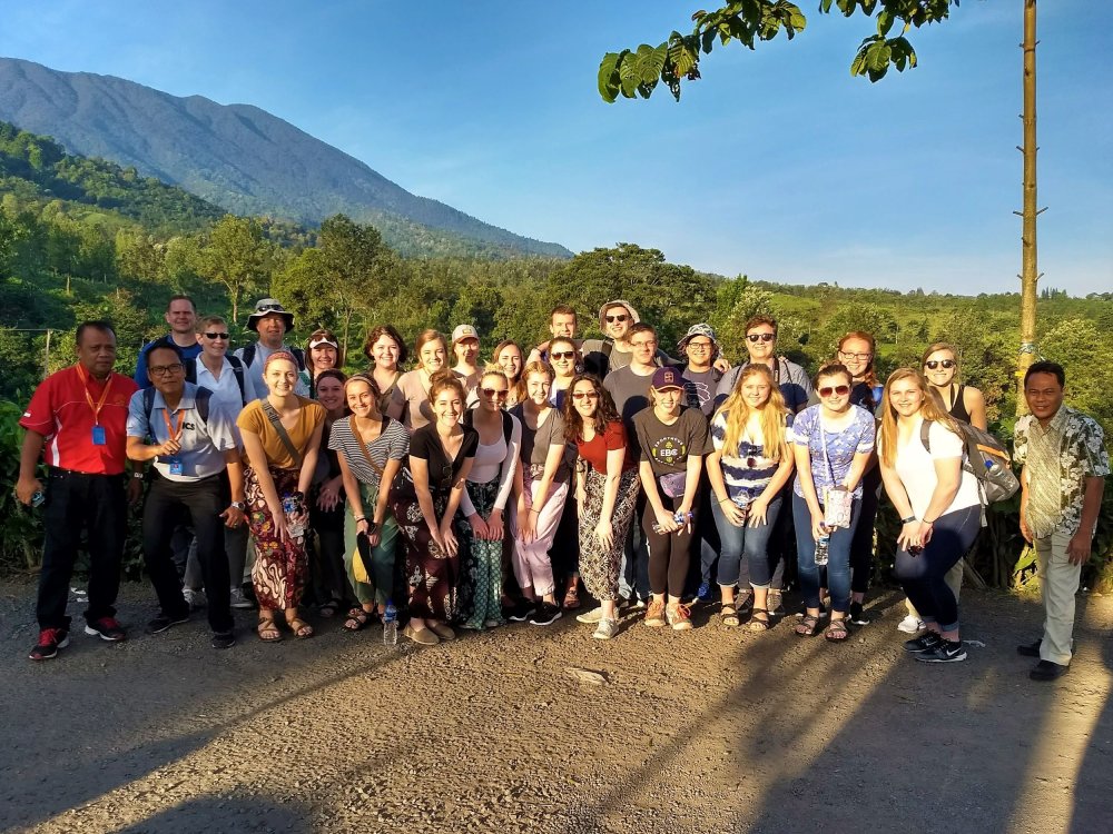 Fishback Honors College students in Indonesia