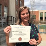 Staci Born with APT certificate of approval