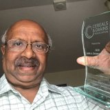 Krishnan with award