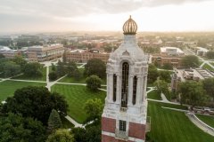 View of Campanile and SDSU campus.