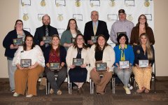 Among the Honorary State FFA Degree recipients was South Dakota State University President Barry Dunn, back row, third from right.