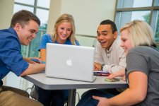 Students at computer