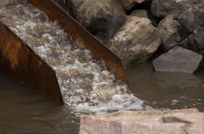 water flowing