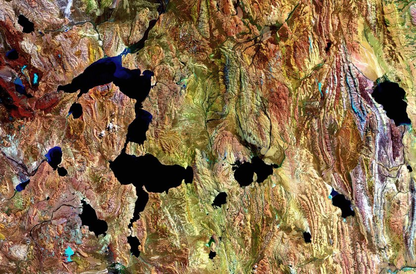 Roof of the World form Landsat imagery courtesy of NASA Goddard Space Flight Center and U.S. Geological Survey