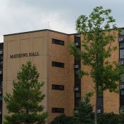 Front of Mathews Hall 