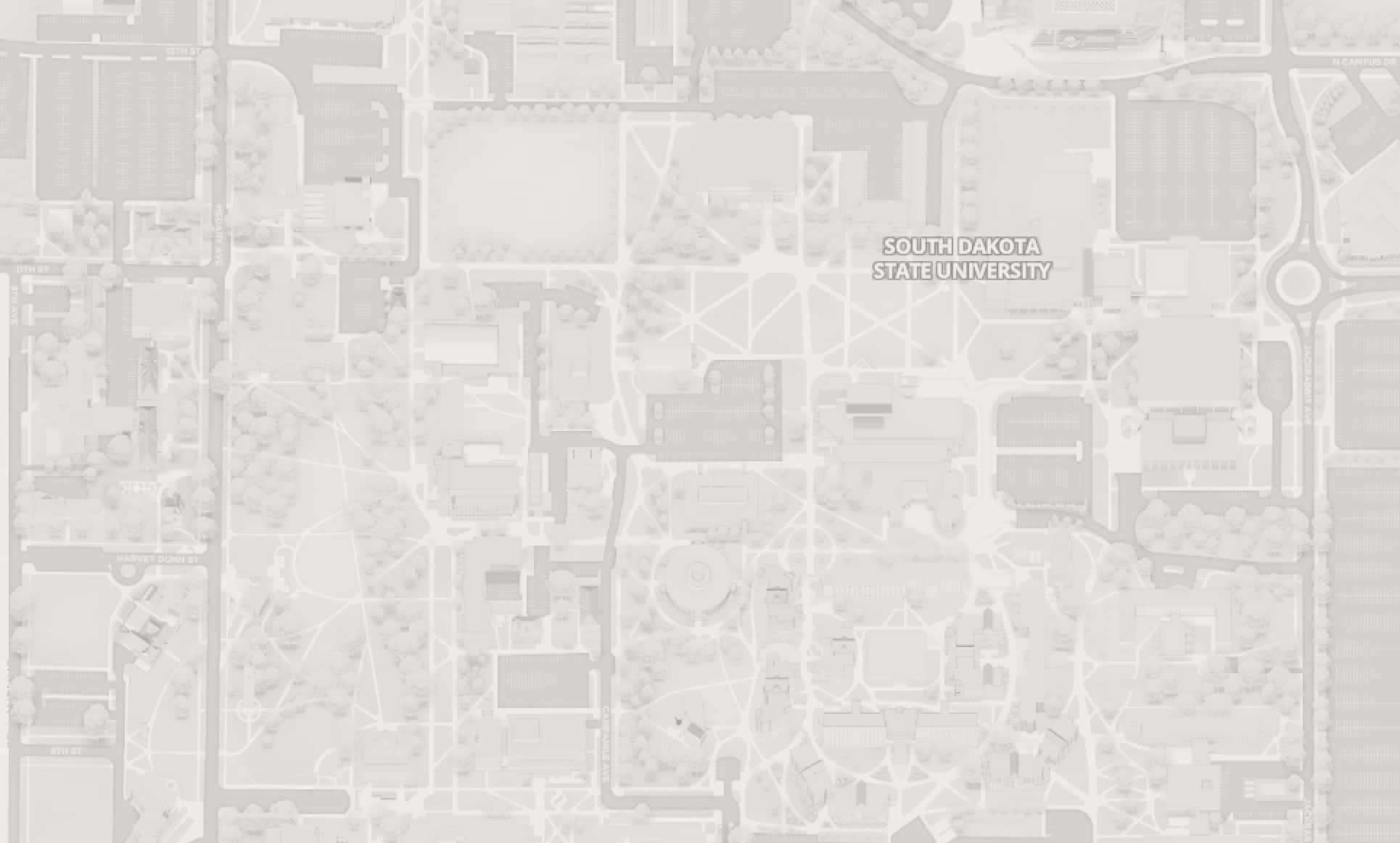 Map of South Dakota State University campus
